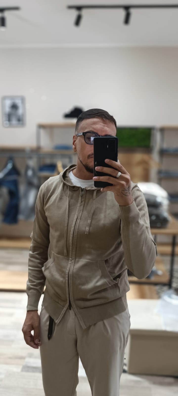 Hoodie in Maglia
