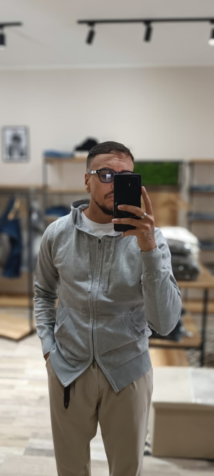 Hoodie in Maglia