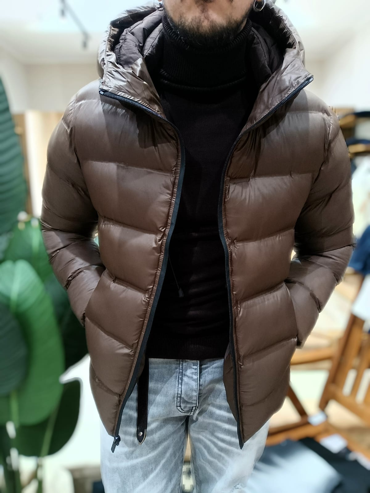 Bomber con cappuccio